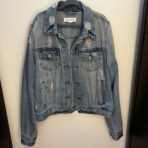 Distressed Jean Jacket